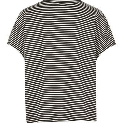 Girls black stripe t-shirt